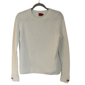 Hugo Boss White Ribbed Women’s Sweater size M